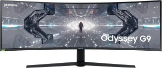 Samsung Odyssey G9 G94T / G95T (2023) [49" Curved 5.120x1.440 VA 240Hz HDMI 2x DisplayPort 1ms Reaktionszeit] weiß/schwarz