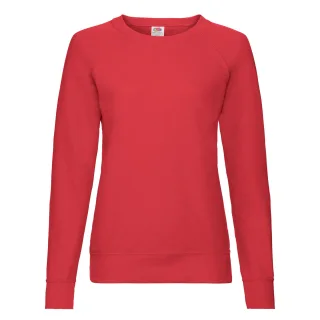 Fruit of the Loom - Pullover für Damen Raglanärmel (Rot)