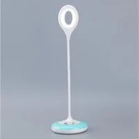 POPOLIC LED Schreibtischlampe 360° flexibles Schreibtischlampe mit RGB-Farbwechsel & Touch-Dimmer, Augenfreundliche Nachttischleuchte, für Kinder, Studenten, Home Office & atmosphärische Beleuchtung