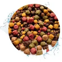 Warnick´s Tierfutterservice Koifutter 10-Sorten Mix mit Spirulina & Paprika 3-6mm, Alleinfuttermittel für: Fische, Koi, Teichfische, Zierfische