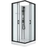 Sanotechnik Komplettdusche DENVER, BxT: 90x90 cm, Einscheibensicherheitsglas
