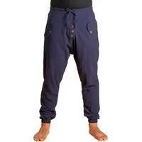 PANASIAM Haremshose Yogipants classic bequeme Freizeithose wie Aladinhose Unisex für Damen und Herren Haremshose Tunnelzug vorne Gummiband hinten