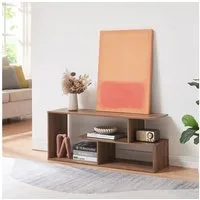 en.casa TV-Regal, »Anän« offen 100 x 30 x 42 cm Walnussoptik