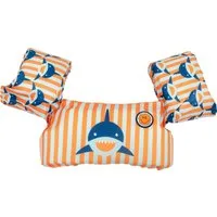 Swim Essentials Schwimmflügel Puddle Jumper Orange Blau Hai 2-6 Jahre 55 x 32 x 13 cm, Schwimmflügel Schwimmhilfe Schwimmweste