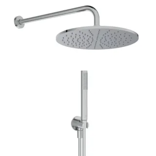 Ideal Standard Idealrain Armaturenpaket BD825AA Unterputz-Wandanschluss, Stabhandbrause, verchromt
