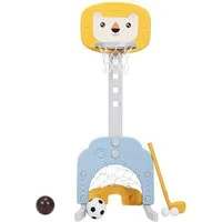 COSTWAY Basketballkorb Spielplatz, Basketballständer, höhenverstellbar
