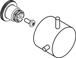 Hansgrohe Griff Axor Starck Unterputzventil chrom, 10991000 10991000