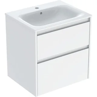 Geberit Renova Plan Set Möbelwaschtisch schmaler Rand, mit Unterschrank, zwei, 504039018 504039018