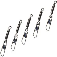 Fishing Tackle Max Schnurverbinder FTM Trout New Generation 3fach Wirbel mit Clip - 5 Forellenwirbel, (1-St)