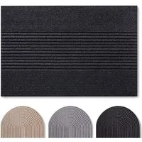 Blumtal Fußmatte rutschfeste Schmutzfangmatte aus langlebigem Polyester, Fußmatte innen/Schmutzfangmatte außen