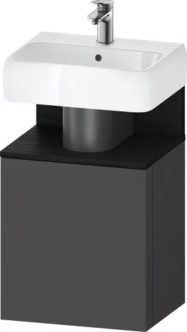 Duravit Qatego Waschtischunterbau wandhängend Graphit Matt 440x350x645 mm - QA4076L16490000 QA4076L16490000