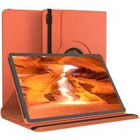 EAZY CASE Tablet-Hülle Rotationcase für Samsung Galaxy Tab S11 11 Zoll, Tabletschutz robust magnetisch verstellbar Klappetui mit Deckel Orange