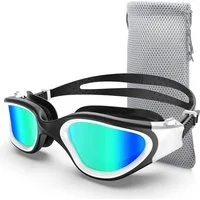 AFKSMILE Schwimmbrille Polarisierte Schwimmbrille für Unisex und Erwachsene und Damen, 100% UV-Schutzbrille, Upgrade Anti-Beschlag-Technologie