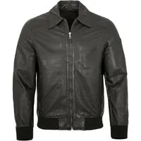Mauritius Lederjacke MMCrovig Mauritius - Herren Lederjacke Lammnappa schwarz