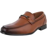 Coolwalk Elegante Herrenschuhe – Komfortable Loafer für jeden Anlass Slipper (89229237) Blockabsatz Business-Schuhe in Camel