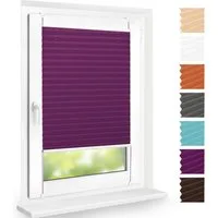 DomDeco Plissee "Calura", blickdicht, Ohne Bohren, Klemmfix, Sicht- und Sonnenschutz, ohne Bohren, Klemmfix, Fixmaß, Klemmträger