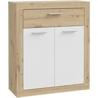 FORTE Schuhkommode Baccio (Kombinierbar mit 14164136, 96301648, 93072840), Schuhschrank, 12 Paar Schuhe, Rahmenoptik