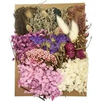 Trockenblume Getrocknete Blumen & Blätter Set für DIY Resin Kerzen Nail Art, FOUORTUNATE-BEE, Natur Trockenblumen Mix für Basteln Resin Kerzen Deko DIY