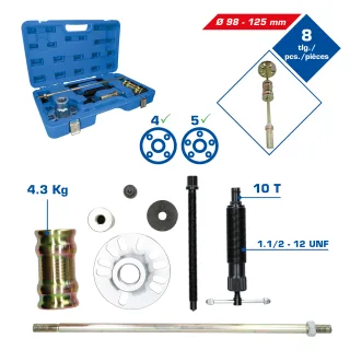 Brilliant Tools Hydraulischer Ausdrücker-Satz für Antriebswellen, 8-tlg - BT671200