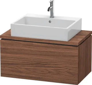 Duravit L-Cube Konsolenwaschtischunterbau wandhängend Nussbaum dunkel Matt 820x477x400 mm - LC580202 LC580202121