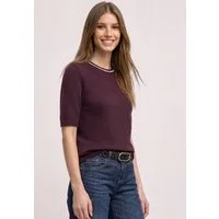 STREET ONE Kurzarmpullover im soften Baumwoll-Mix