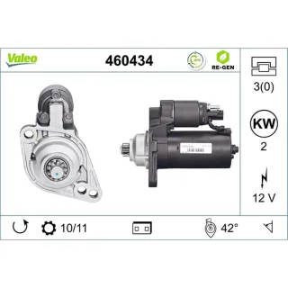 Valeo Anlasser 2,0 kW Audi Seat Skoda VW 460434