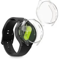 kwmobile Smartwatch-Hülle 2x Silikon Hülle für Samsung Galaxy Watch 7 44mm, Schutzhülle Fullbody Display Cover Set aus Silikon