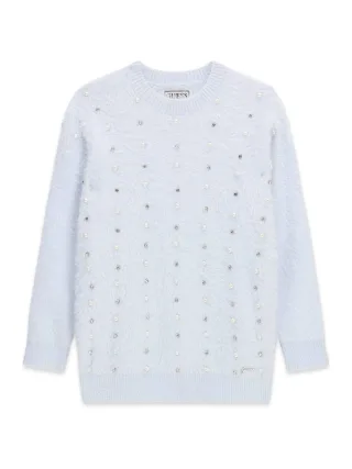 Guess Kids - LS SWEATER FROZEN LIGHT BLUE - Gr. - 10