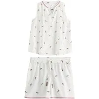 Next Pyjama Schlafanzug mit Trägertop aus Baumwolle (2 tlg)