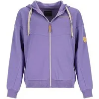 Wattlöper Kapuzensweatjacke 51017SH Damen Scuba-Jacke Kapuzenjacke Oversized-Passform mit Kapuze Frontreißverschluss, Kapuze mit 2 unterschiedlich farbigen Kordeln
