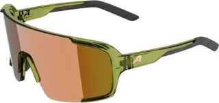 Alpina Lumin Sportbrille green transparent/mirror gold one size