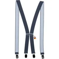 ZUKUNFTSENKEL Hosenträger Schmaler Hosenträger - Sicherer Halt Damen & Herren 2,5cm X-Form (Für Damen und Herren) 4 Starke Clips, Deutsche Herstellung, Elastisch
