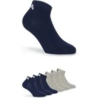Fila Kurzsocken UNISEX INVISIBLE PLAIN SOCKS (6-Paar, 6 Paar) Baumwollmischung, Rippenbündchen, flache Zehennaht
