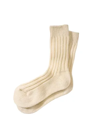 Dorma Vita Herren Alpaka-Socke Weiß 40 % Wolle (Alpaka), 30 % Wolle, 30 % Polyamid