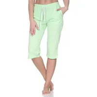 Normann Relaxanzug Damen Schlafanzug Pyjama Capri-Hose 3/4-lang - perfekt zu kombinieren