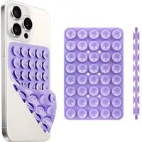 HS.SUPPLY Handy-Halterung Doppelseitiger Silikon-Handyhalter mit Saugnäpfen für iPhone & Android