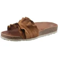 VERBENAS Rocio Roda Pantolette Sommerschuh, Flat mit geschwungenen Laschenstoff