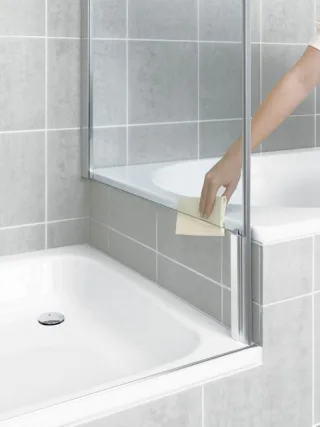 Kermi Seitenwand Pasa XP TVD 0750x1600, silber hochglanz, ESG klar, PXTVD07516VAK PXTVD07516VAK