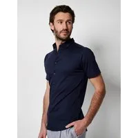 DESOTO Kurzarmhemd Jerseyhemd Casual Modern Button Down halbarm Flexibler Stretch