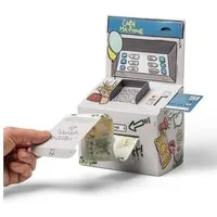 SURPRISA Geschenkbox Geld-O-Mat Geldgeschenk Verpackung – Kreatives DIY Geldautomat, für Geldgeschenke zum Geburtstag, Hochzeit & besondere Anlässe