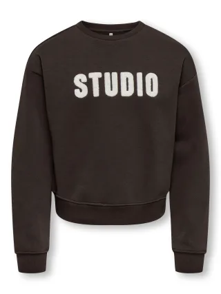 KIDS ONLY - KOGSWEAT LS CREW OVZ STAT SWT NOOS Coffee Bean - Gr. - 140