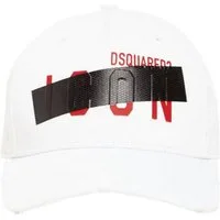 Dsquared2 Baseball Cap Icon Cap Kappe Hidden Swipe Tape Basebalkappe Taped Icon Logo