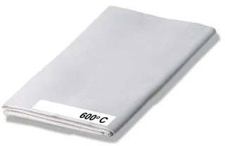 ELMAG Schweißdecke Material Glasgewebe 1000x1000 mm, bis 600° C einseitig alufix beschichtet - 55266