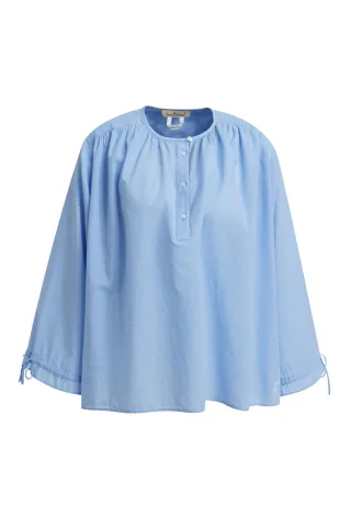 Smith&Soul - Vichy Check A-shape Blouse sky print - Gr. - S