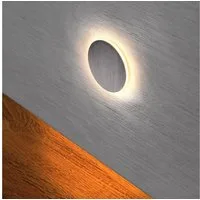 Maxkomfort LED Wandstrahler Treppenbeleuchtung LED 230V, Warmweiß 2,5W, Rund & Eckig, LED fest integriert, 3000K, Warmweiß, Treppenbeleuchtung