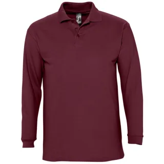 SOLS Winter II - Polo à manches longues - Homme (Bordeaux)