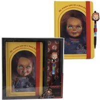 Cerda Notizbuch Chucky Schreibset Bürobedarf Set für Arbeit Studium & Freizeit