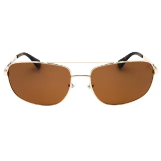 Timberland Sonnenbrille Mit Braunen Polarisierten Gläsern Und Goldener Optik