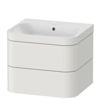 Duravit Happy D.2 Plus c-bonded Set wandhängend Nordic Weiß Seidenmatt 575x490x480 mm - HP4635N3939 HP4635N3939