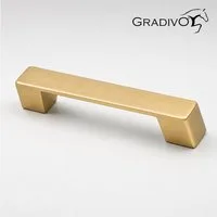 Gradivo Möbelgriff Schrankgriff Bügelgriff 105 - Matt-Gold, 128-160 mm